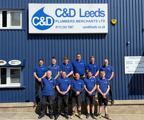 The C&D Team outside the premises in Leeds